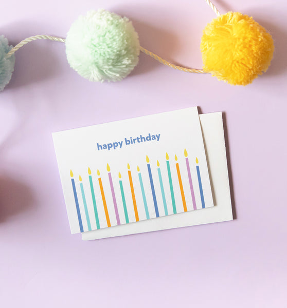Birthday Candles mini card