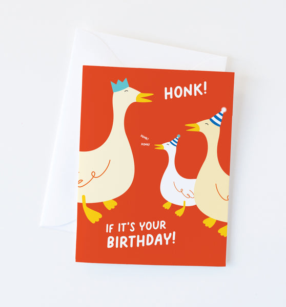 Birthday Honk greeting card