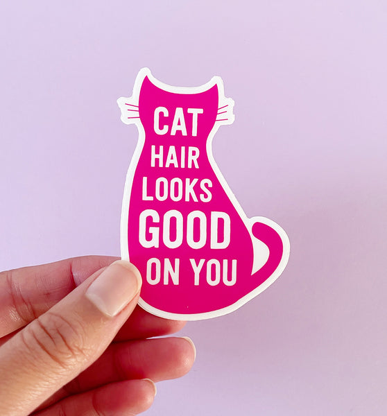 Cat Hair vinyl sticker