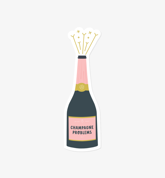 Champagne Problems sticker