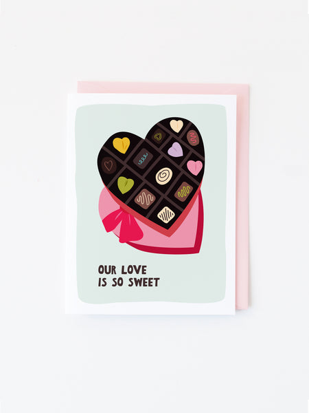 Chocolate Box love greeting card