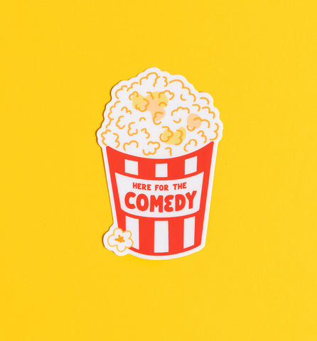 Comedy Popcorn sticker