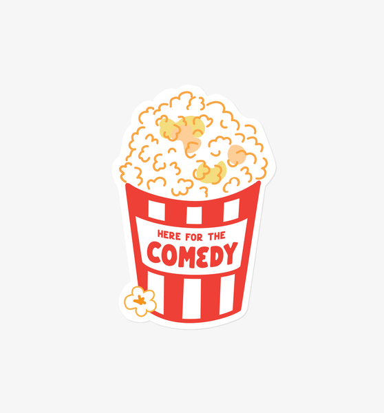 Comedy Popcorn sticker