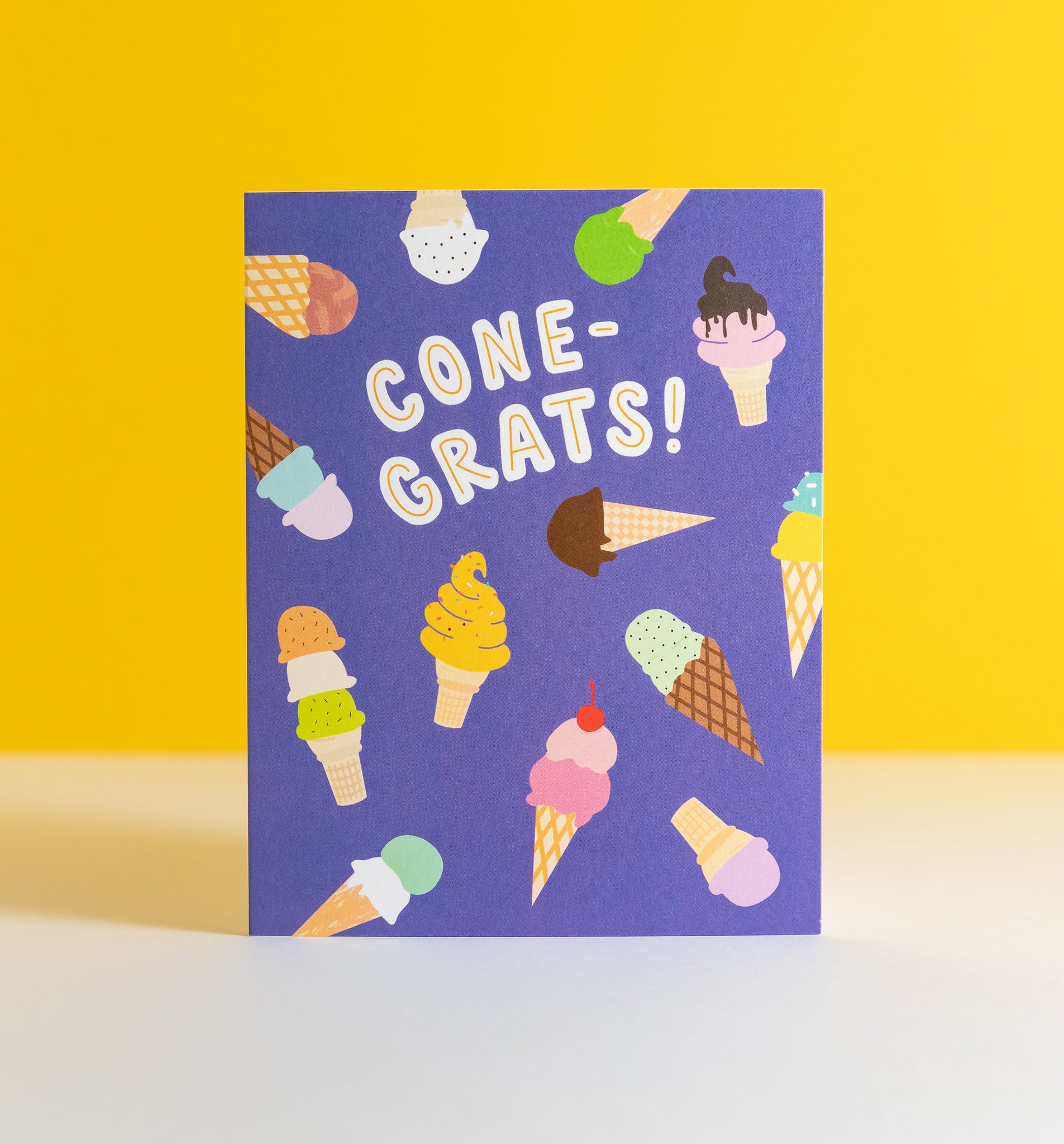 Cone-Grats! greeting card