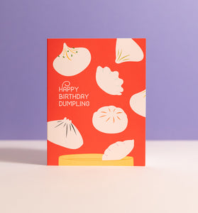 Dumpling Birthday greeting card