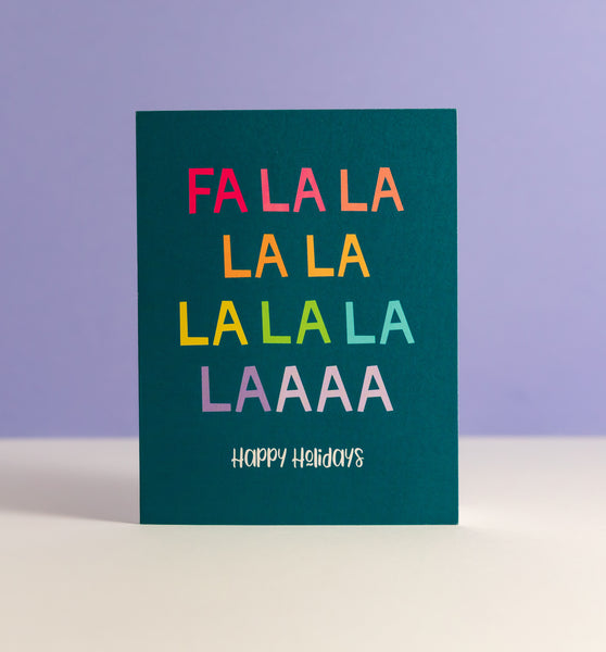 Fa La La holiday card