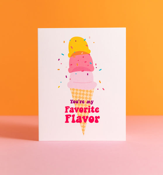 Favorite Flavor greeting card
