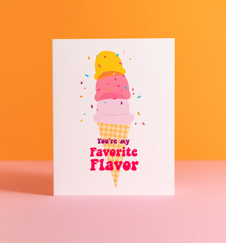Favorite Flavor greeting card