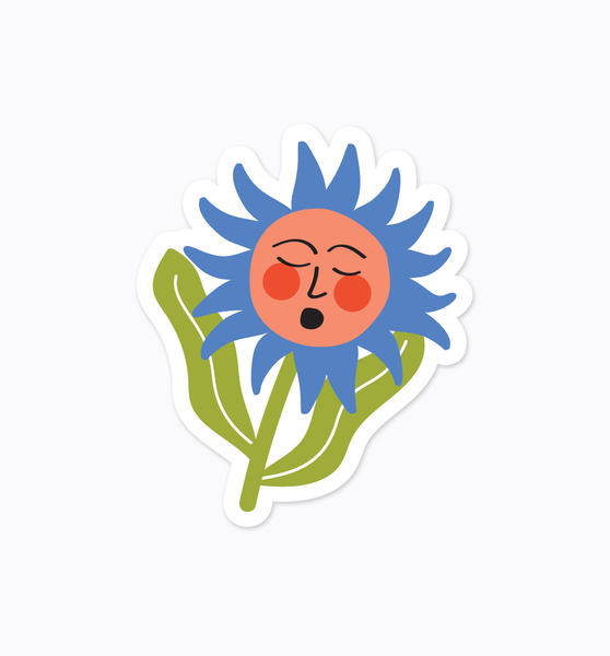 Flower Face sticker