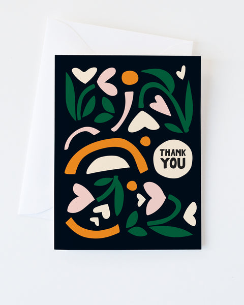 Flower Garden thank you card