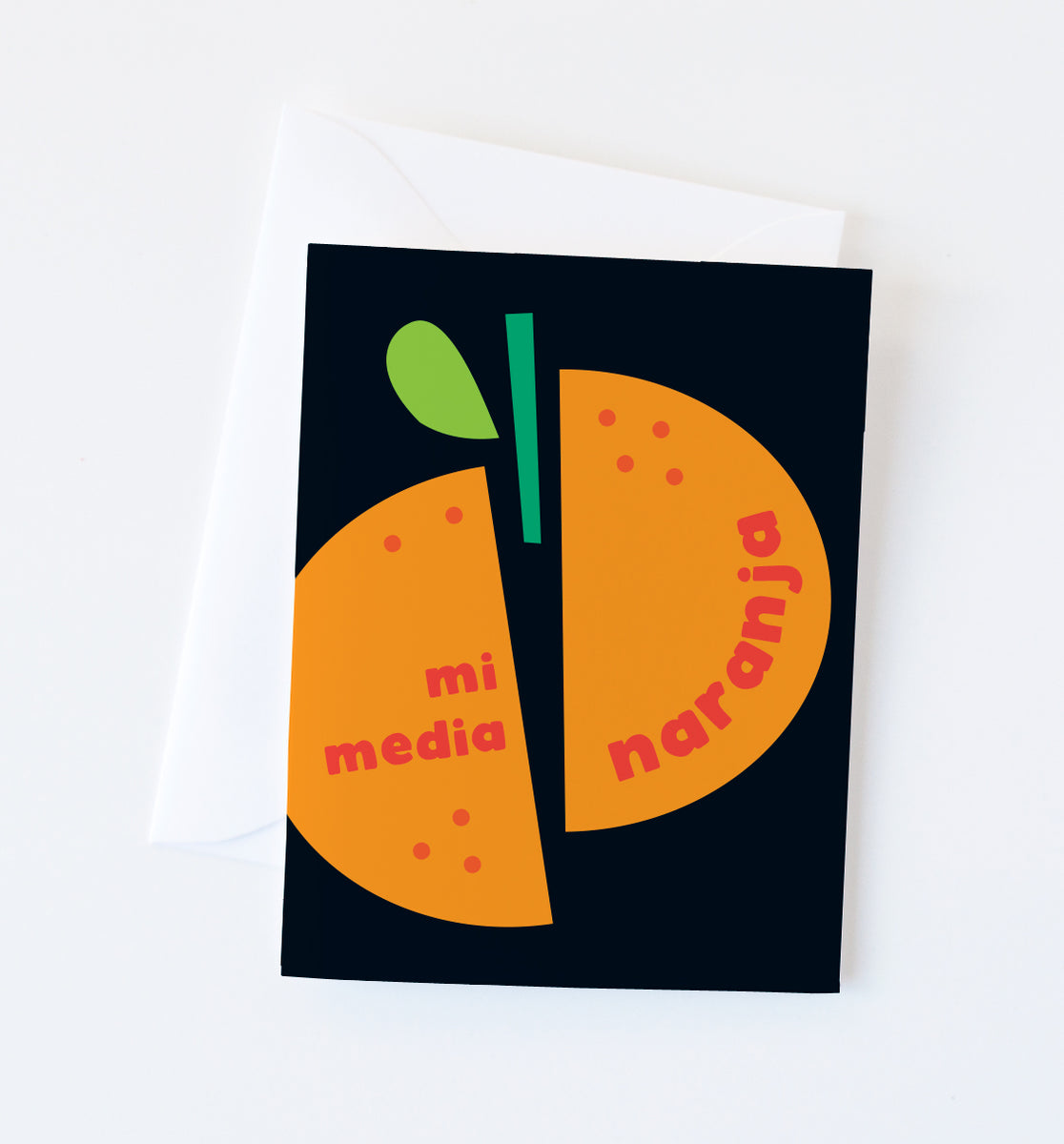 Mi Media Naranja Spanish card – Graphic Anthology