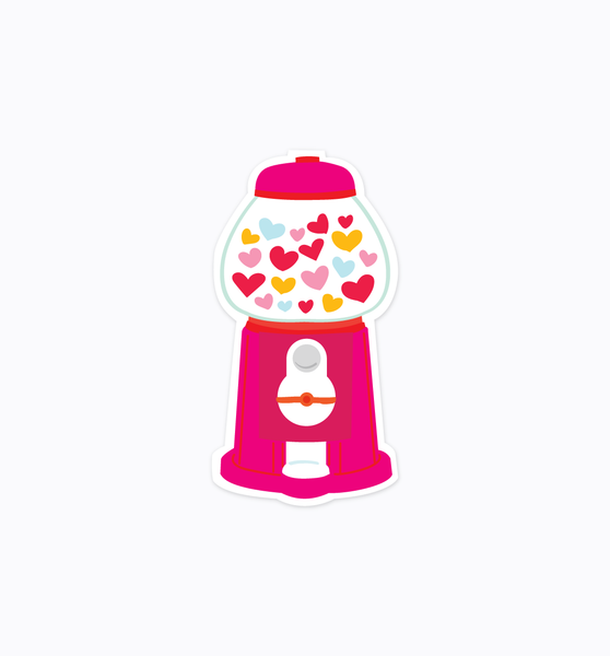 Heart Candy Machine sticker