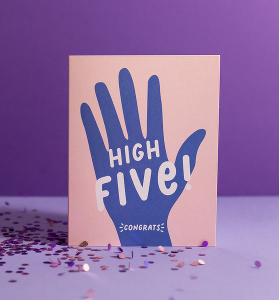 High Five! congratulations card