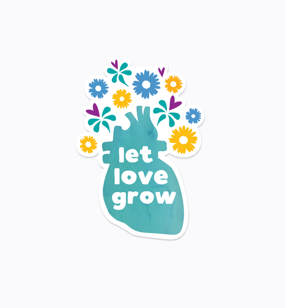 Let Love Grow sticker