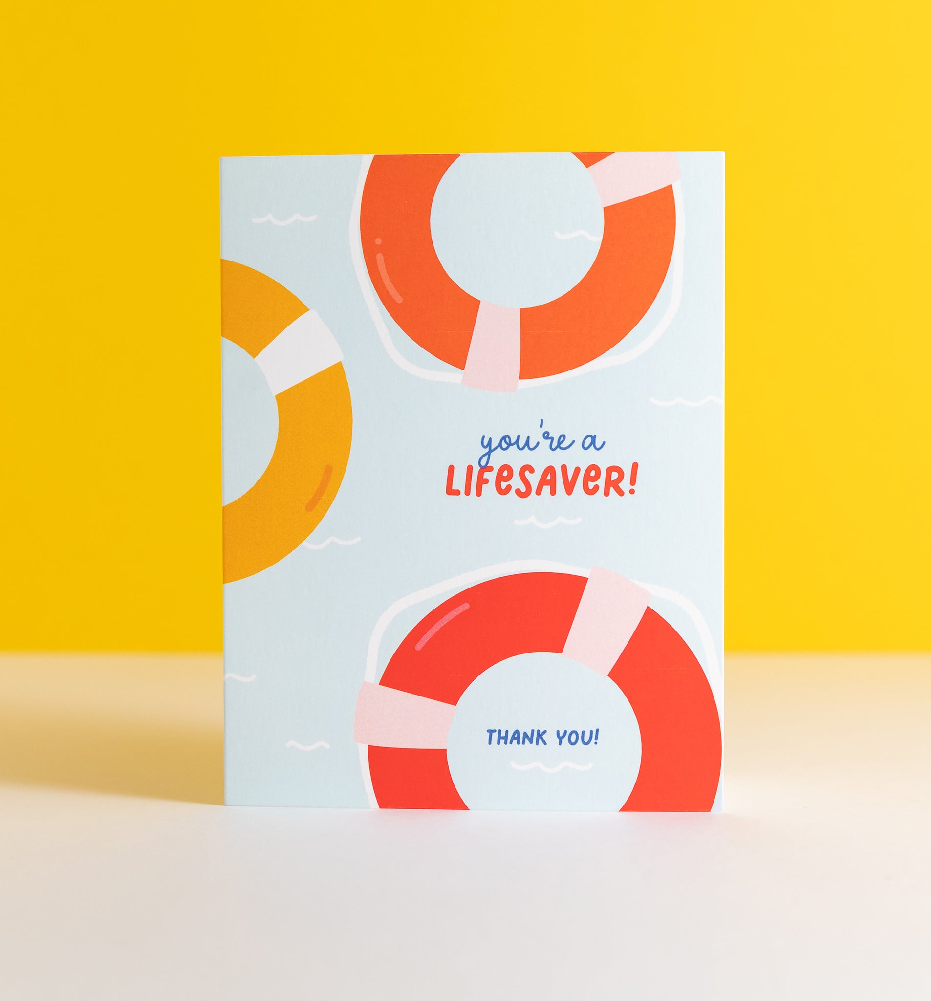 You're a Lifesaver thank you card