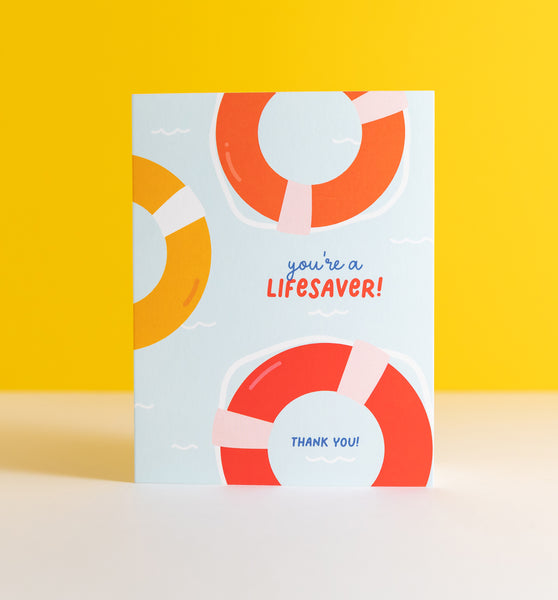 You're a Lifesaver thank you card