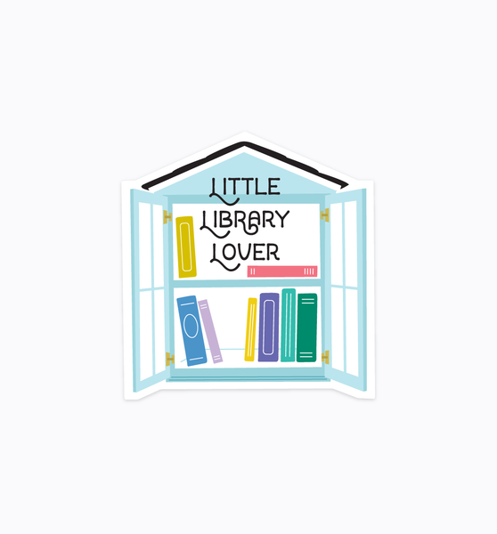 Little Library Lover sticker