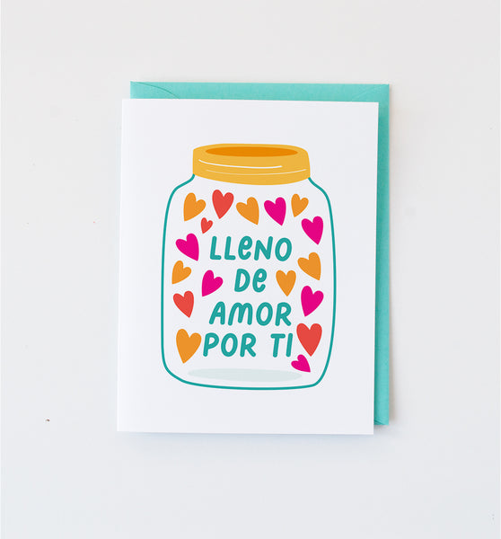 Lleno de Amor Spanish love card