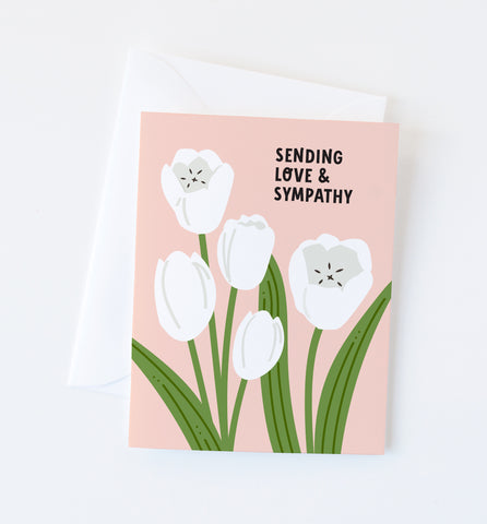 Love & Sympathy floral card