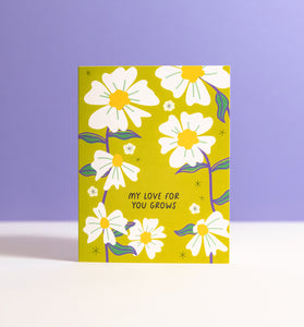 My Love Grows greeting card