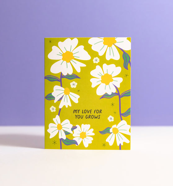 My Love Grows greeting card