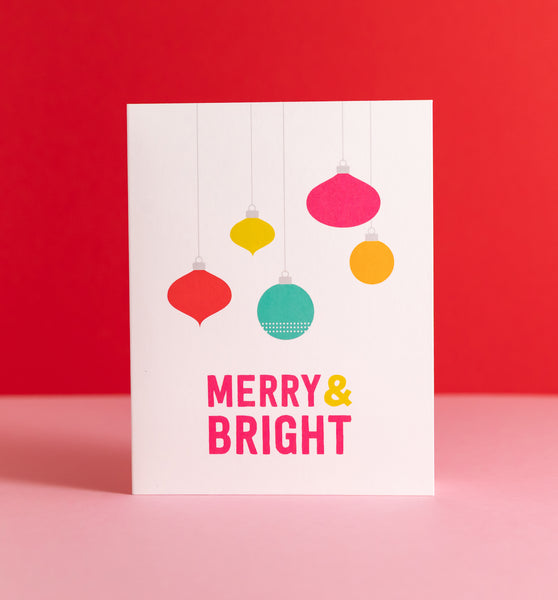 Merry Ornaments holiday cards