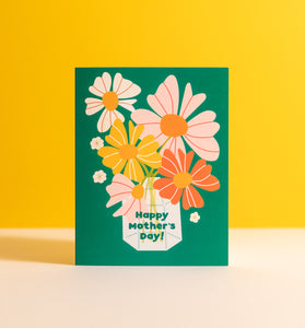 Mother's Day bouquet greeting card