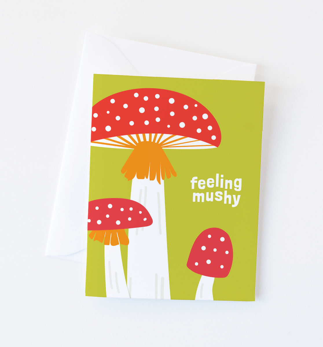 Feeling Mushy mushroom love card – Graphic Anthology