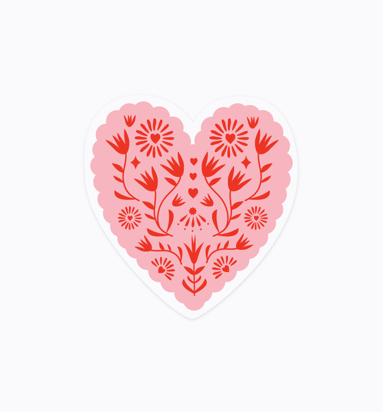 Papel Picado Heart sticker