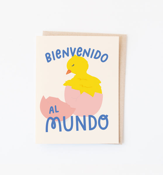 Bienvenido al Mundo Spanish baby card