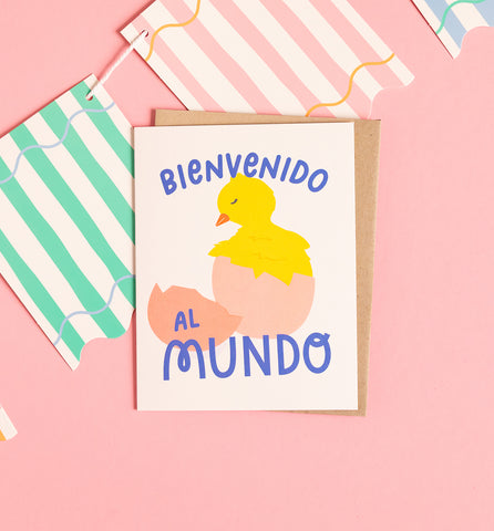 Bienvenido al Mundo Spanish baby card