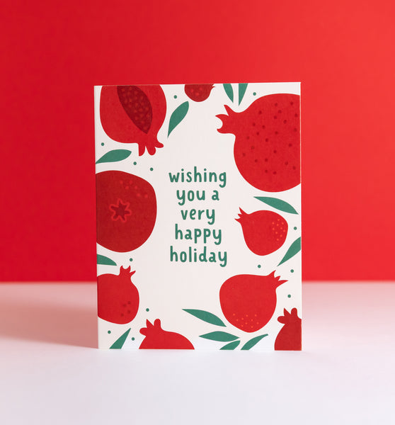 Pomegranate Holiday card