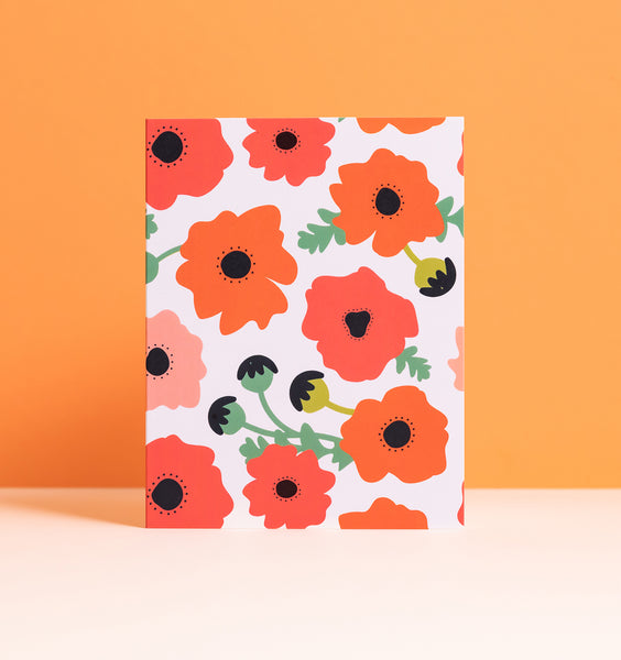 Poppy Field Notecard Set