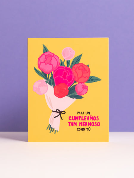 Ramo de Cumpleaños Spanish birthday card