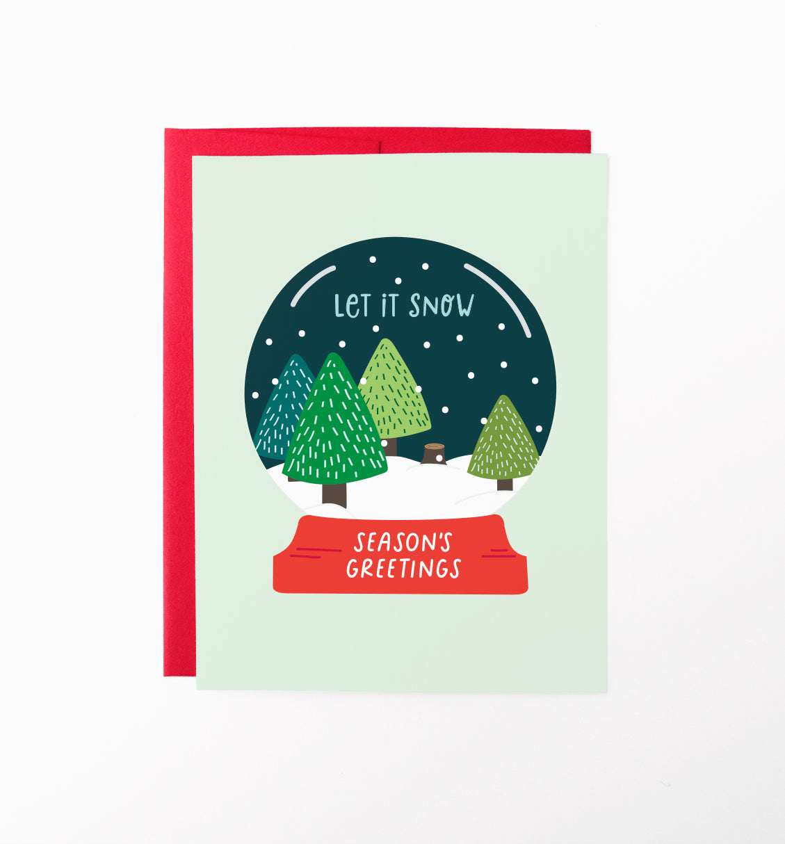 Winter Snow Globe holiday card