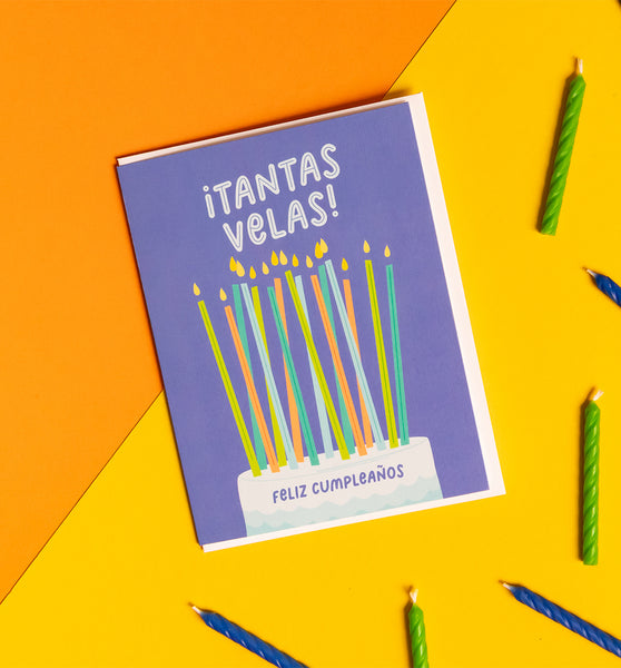 Tantas Velas Spanish birthday card