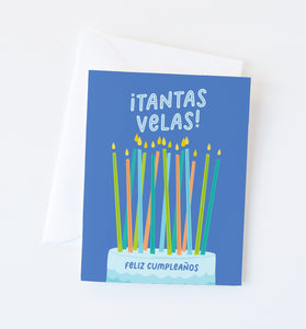 Tantas Velas Spanish birthday card