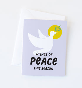 Wishes of Peace holiday card