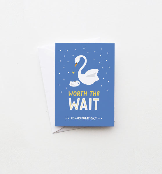 Worth the Wait new baby mini card