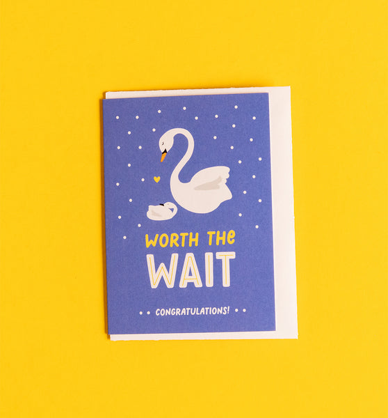 Worth the Wait new baby mini card