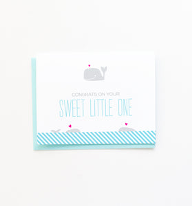Sweet Baby Whale card