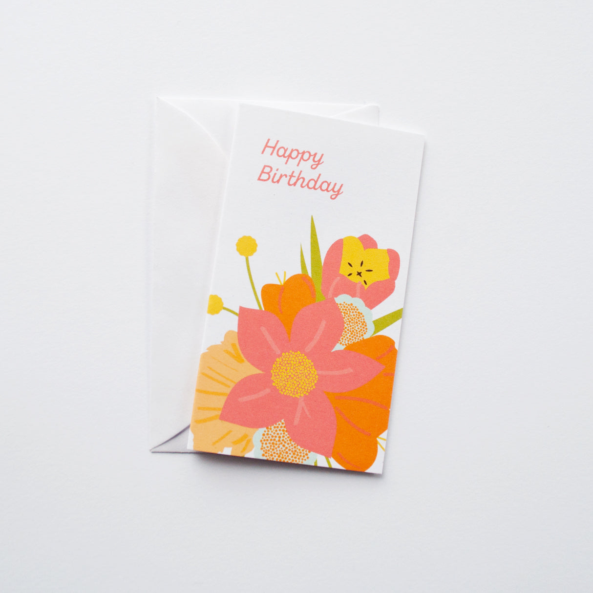 Floral Birthday mini card