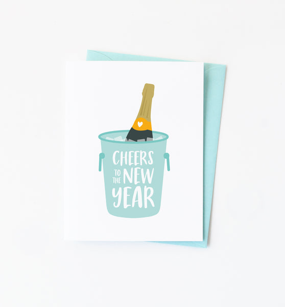 Cheers to the New Year card