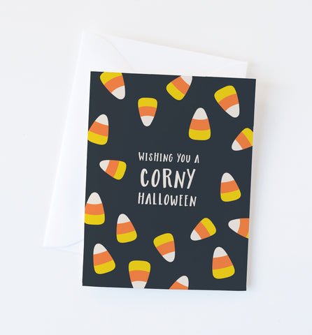Corny Halloween card
