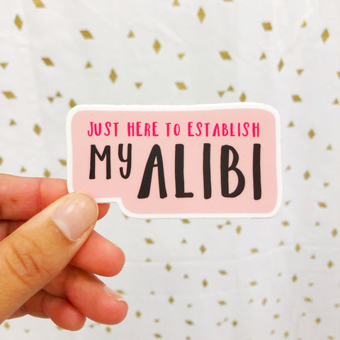 Alibi sticker