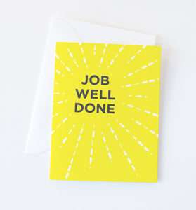 Job Well Done greeting card
