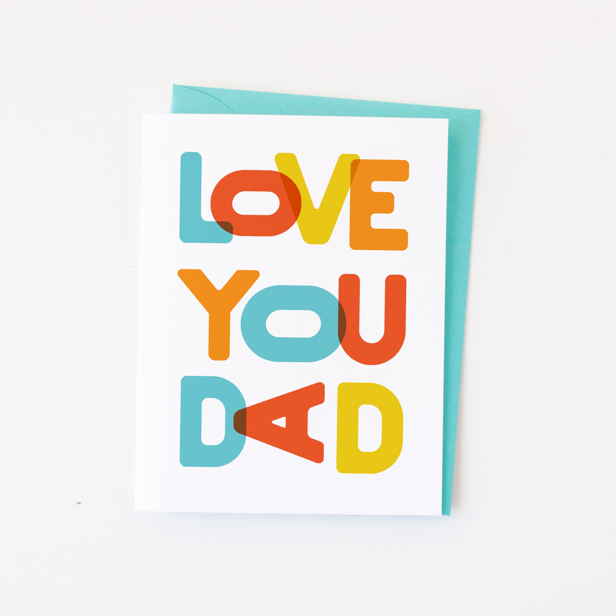 Love You Dad Father's Day greeting card