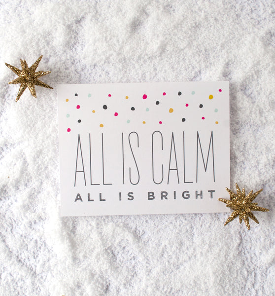 All is Bright holiday card