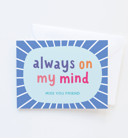 Always on My Mind thinking of you card