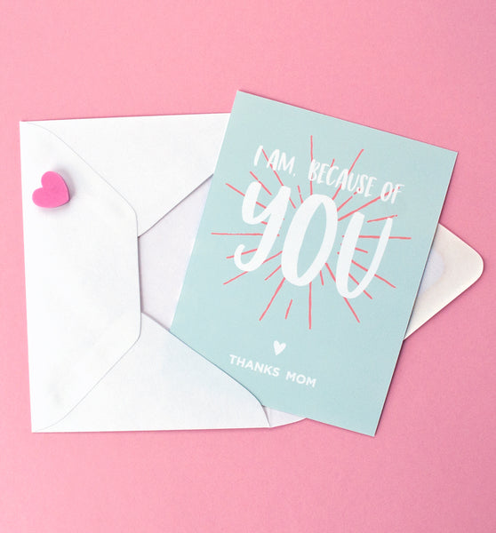 Because of You card